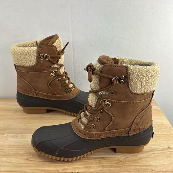 Tommy Hilfiger Rainah Duck Boot-Medium Brown- Size 7 M (Medium)- NIB - Picture 5 of 8